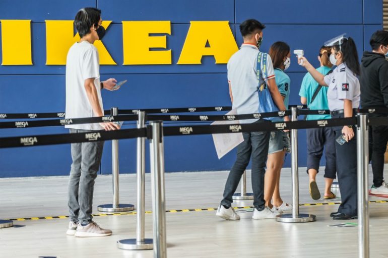 klanten shoppen corona ikea