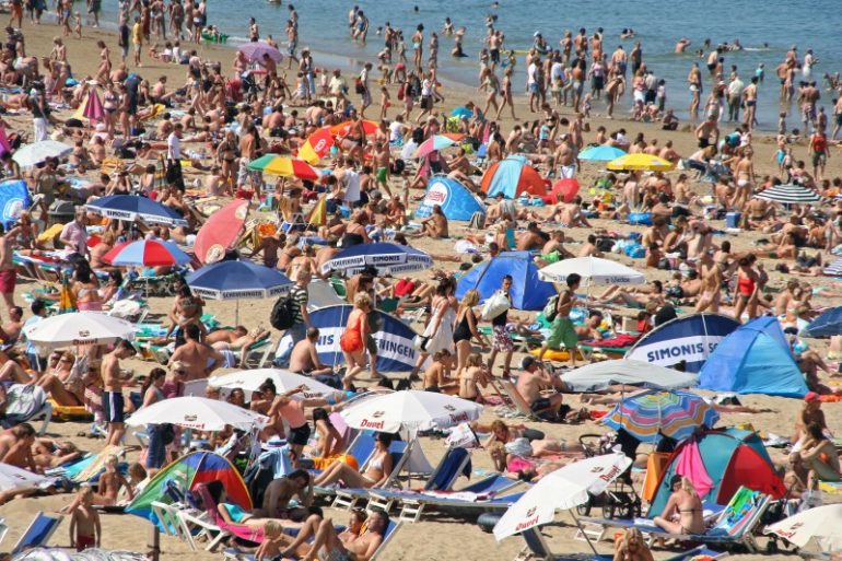 oude gewoonten vol strand