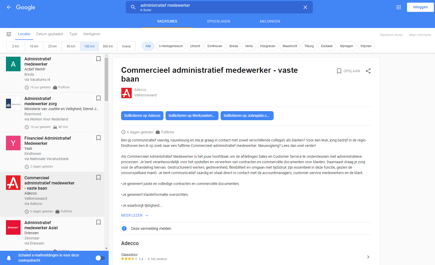 screenshot google for jobs