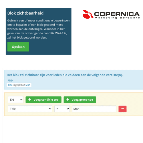 Dynamische blokken in Copernica