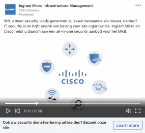 Cisco LinkedIn Ad