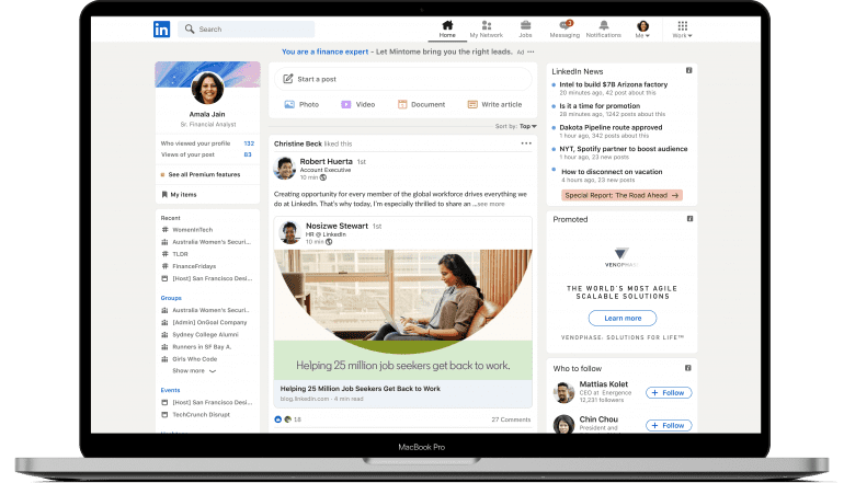 Redesign LinkedIn