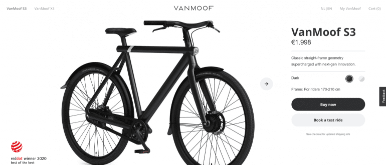 VanMoof producttekst.