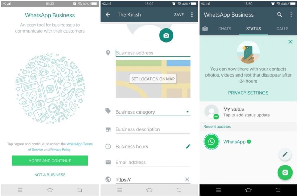 Voorbeeld van WhatsApp Business voor WhatsApp-marketing.