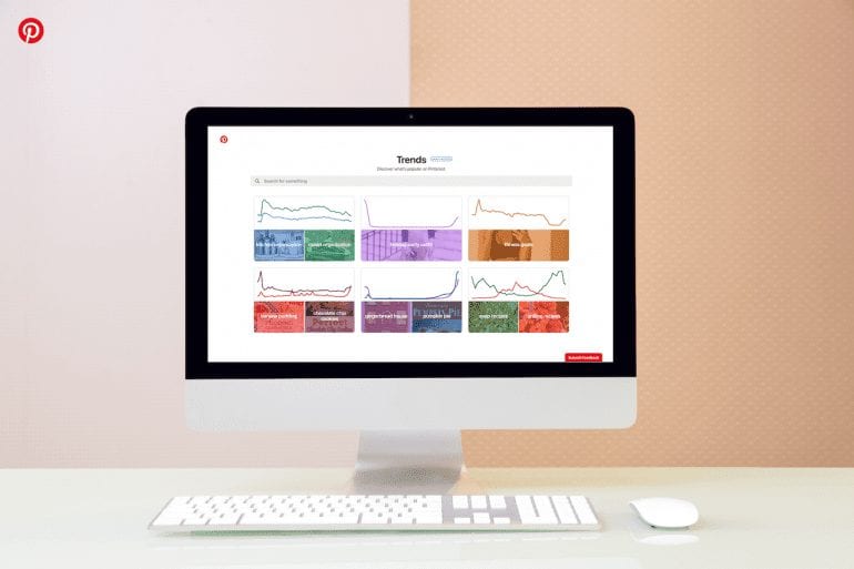 Pinterest Trends is dé (relatief nieuwe) functionaliteit waarmee je in één klik trendrapporten tevoorschijn tovert. Bron: Pinterest Newsroom.