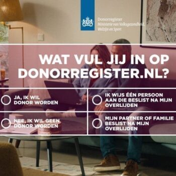 Vervolgcampagne nieuwe Donorregister is een reminder om je keuze in te vullen