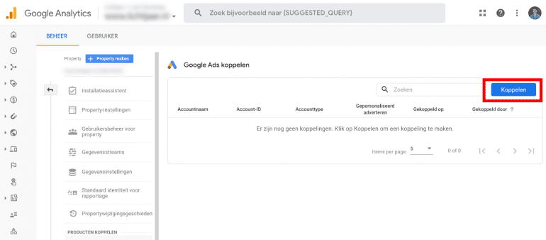 Screenshot: Kies je account