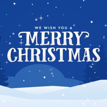 We wensen je warme feestdagen & dank je wel!