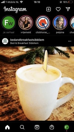 Frankwatching op Instagram