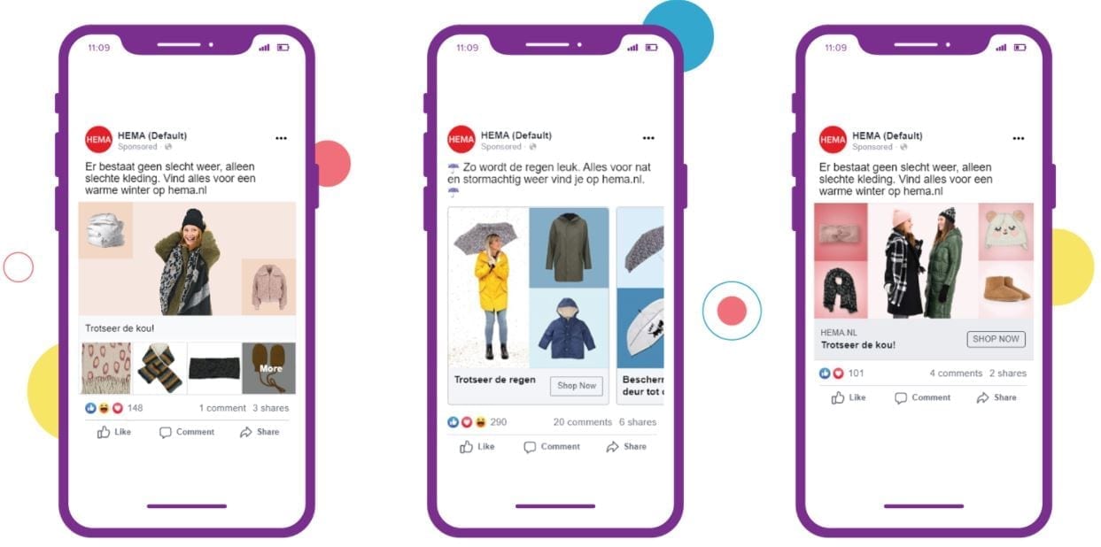 Social selling voorbeeld van HEMA