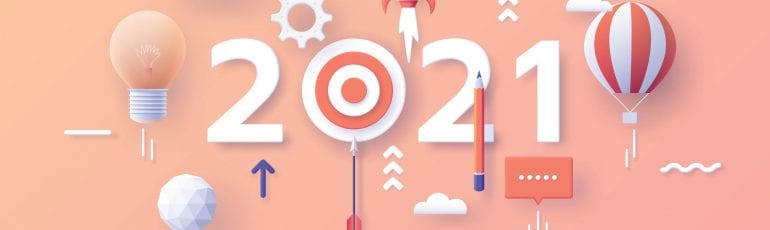 2021 - header bij trendartikel over online marketing.