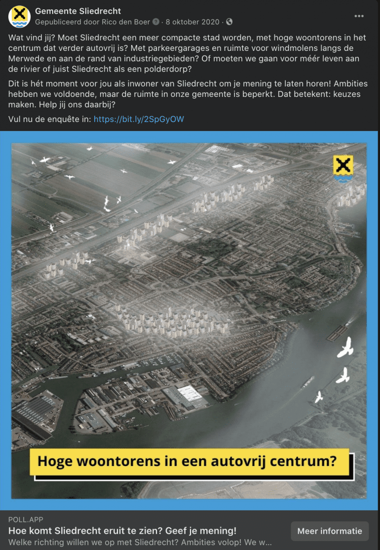 Een voorbeeld van overheidscommunicatie.