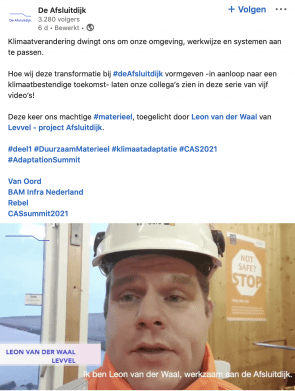 Voorbeeld van user generated content op social media.