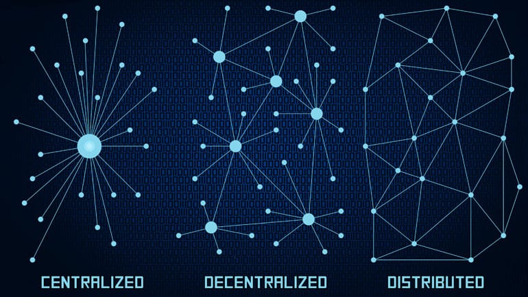 Centralized versus decentralized.