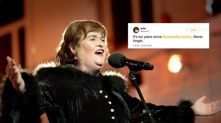 Lachen om taal, dit keer om de hashtag #susanalbumparty.