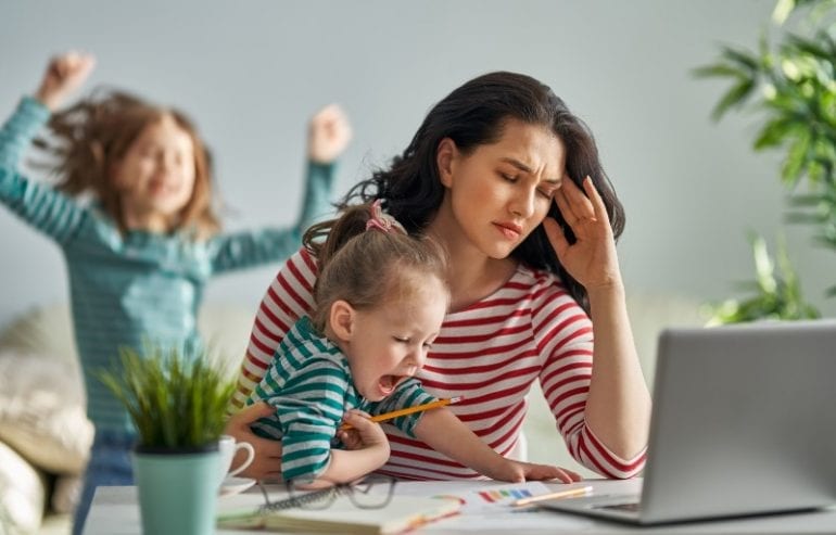 thuiswerken kinderen