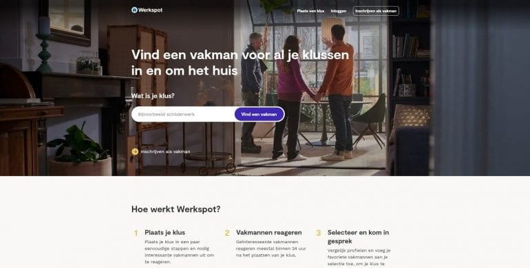 werkspot als marktplaats - al 14 jaar een startup
