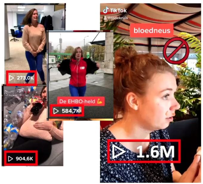 Het Rode Kruis op TikTok.