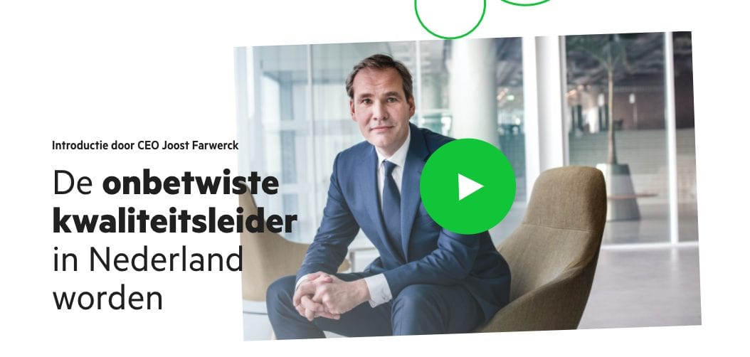 Voorbeeld van 'de CEO aan het woord'.