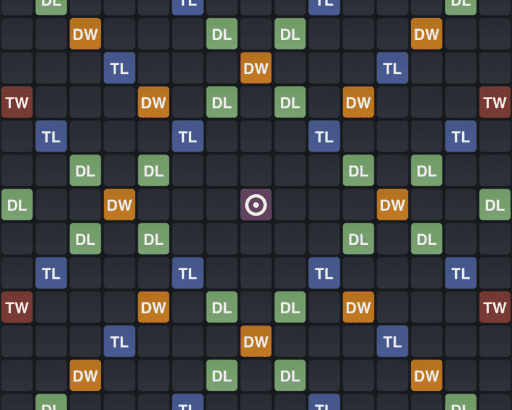 Screenshot van het spel WordFeud.