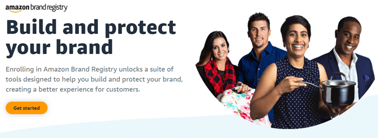 Startpagina Amazon brand registry