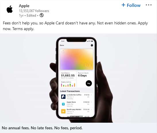 LInkedIn-video van Apple.