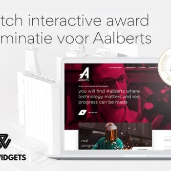 PXL.Widgets’ platform voor Aalberts genomineerd voor Dutch Interactive Awards