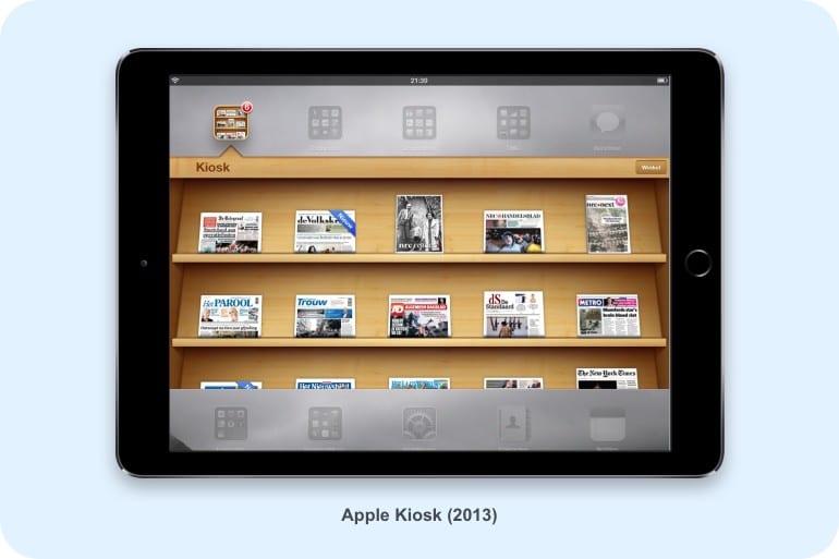 Apple Kiosk in 2013. 
