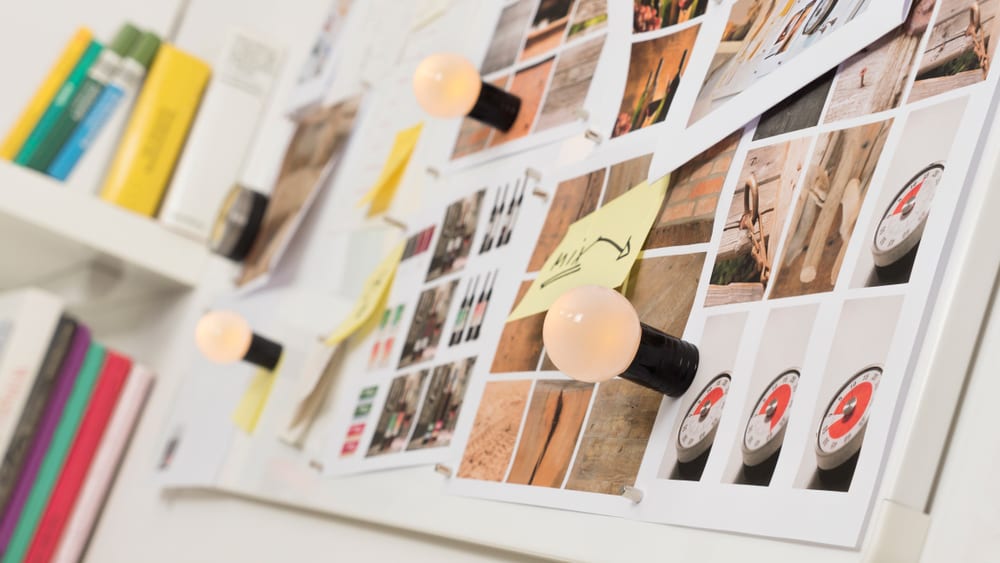 Een moodboard maken als tip voor je LinkedIn-content.
