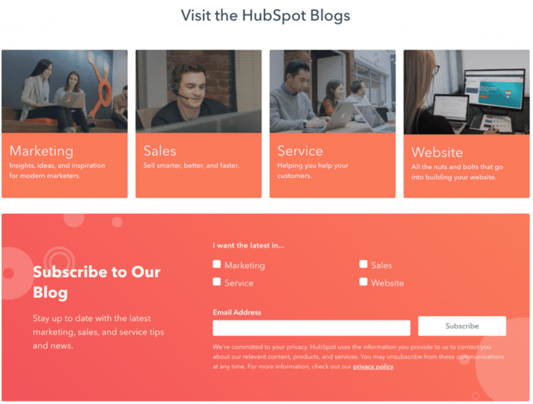De B2B-contentstrategie van Hubspot.