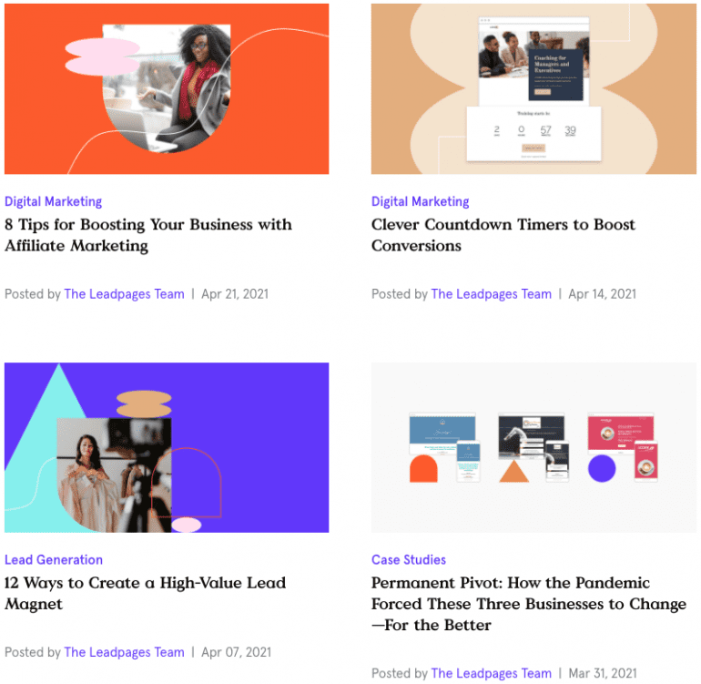 leadpages blog