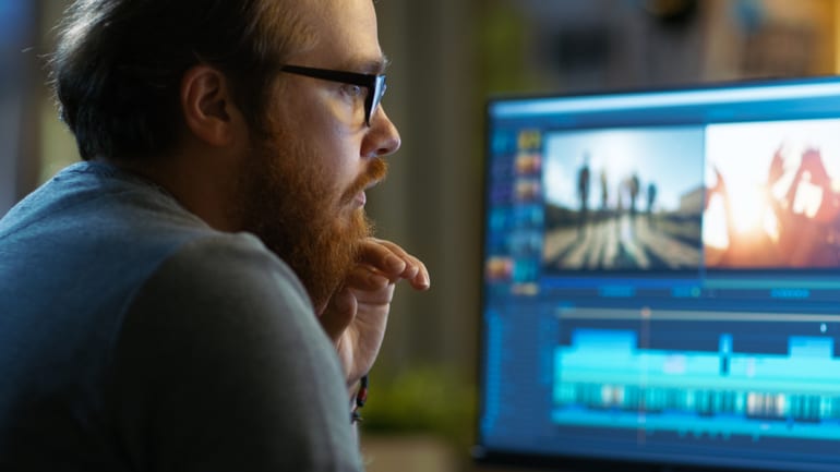 Video edit met muziek.