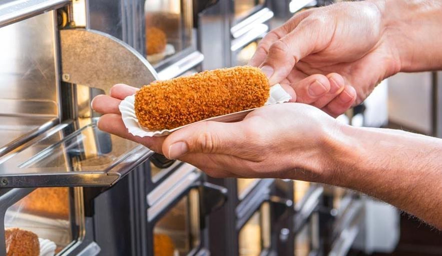 foto van een kroket.