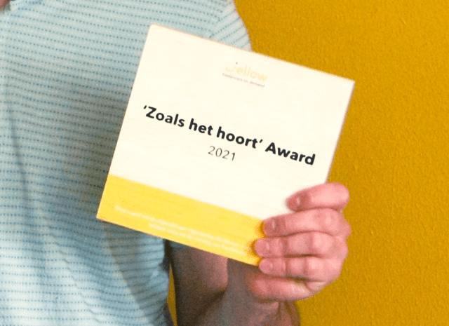 Noordhoff Uitgevers en Studio Automated ontvangen Jellow “Zoals het hoort” Award