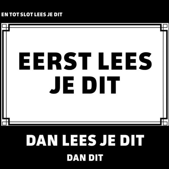 Afbeelding met de tekst: tot slot lees je dit