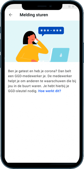 Voorbeeld UX-writing.