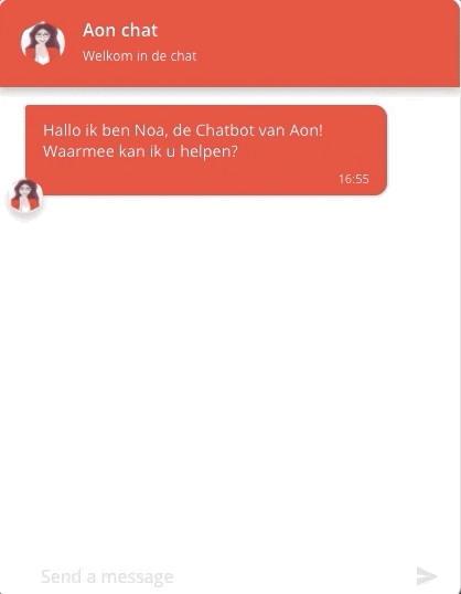 chatbot service via chat