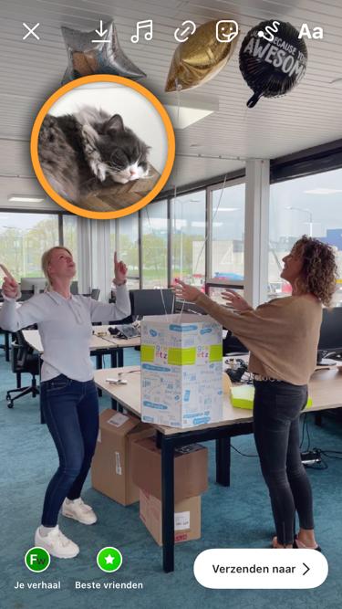 Het Circle Talker effect in je Story.