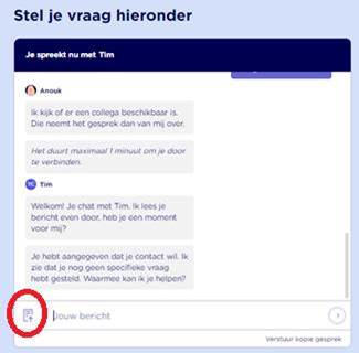 Bijlage meesturen