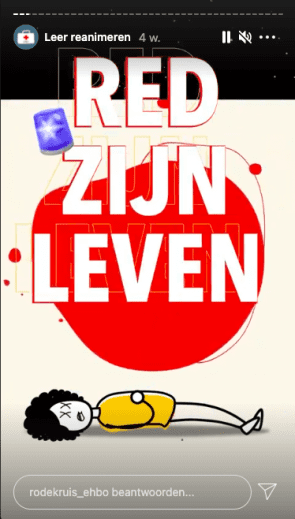 Instagram-campagne van Rode Kruis.