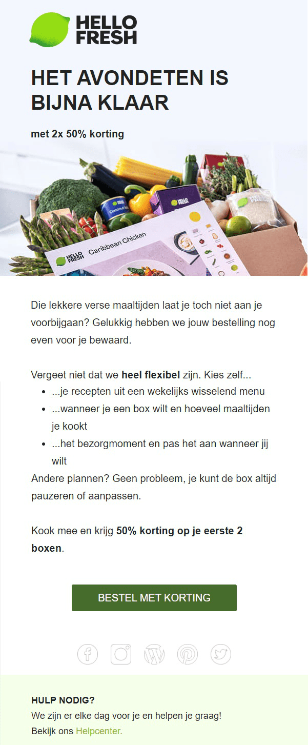 Voorbeeld commerciële nieuwsbrief