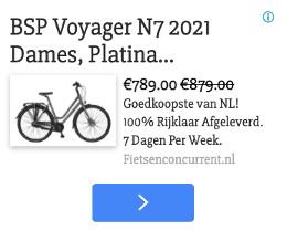 Remarketing voor Fietsenconcurrent.