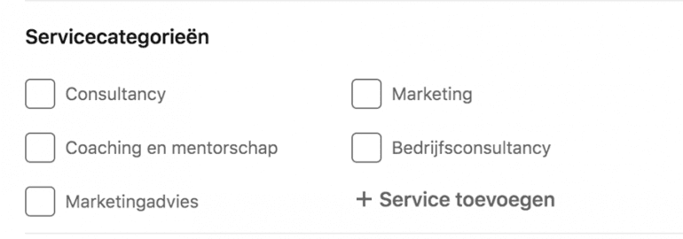 Services linkedIn