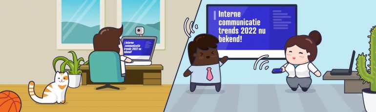Illustratie bij interne communicatietrends in 2022