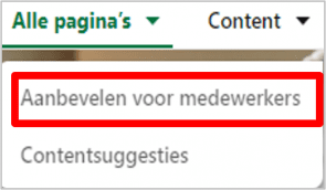 LinkedIn Mijn Bedrijf - My Company Tab - Aanbevelen voor medewerkers - Content