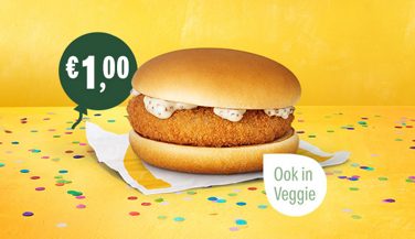 De 1 euro burger van McDonald's.