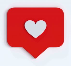Instagram like-button hartje