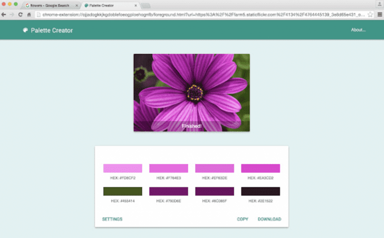 Kleurinspiratie opdoen met Palette Creator
