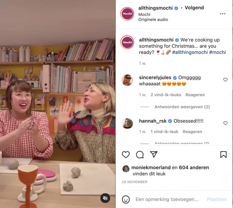 Instagram Reels van Mochi.