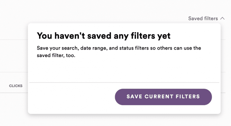 Tweaks opslaan als filter.